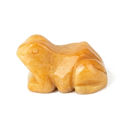 Топаз Нефрит Резные фигурки лягушек из натурального топаза и нефрита, Камни Рейки для домашнего офиса, рабочего стола, украшение по фэн-шуй, 38 мм