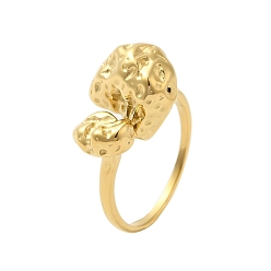 Золотой 304 кольца из нержавеющей стали для женщин, золотые, внутренний диаметр: 17.5 мм, 13x16 mm.