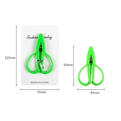 Лайм Ножницы из нержавеющей стали, швейные ножницы, с пластиковыми ручками, желто-зеленые, 120x70 мм