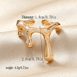 Золотой Наборы открытых колец-манжет из сплава для женщин, золотые, 20 мм, внутренний диаметр: 18 мм