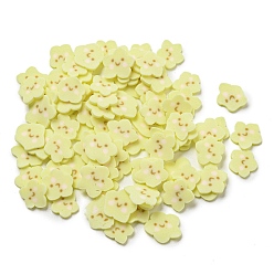 Светло-хаки Бусины из полимерной глины , без отверстия , звезда, светлый хаки, 4.5~6x5~6.5x0.5 мм, Около 45454 шт / 500 г