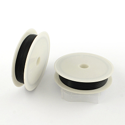 Черный Круглая алюминиевая проволока, гибкая металлическая проволока для изготовления ювелирных изделий своими руками, чёрные, 20 датчик, 0.8 мм, 5 м / рулон (16.4 фут / рулон), 10 рулонов / группы