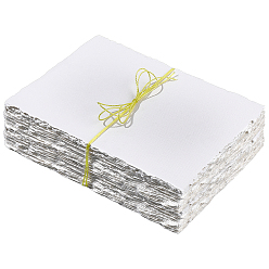 White Watercolor Paper, Rectangle, White, 180x130x0.4mm, 50pcs/set