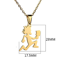 Золотой Спортсмен 304 ожерелья с подвесками из нержавеющей стали для мужчин, золотые, 17.72 дюйм (45 см)