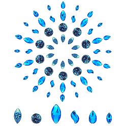 (52) Непрозрачная лаванда 60шт 6 стиль пришивать стразами, горный хрусталь из смолы / тайваньский акриловый горный хрусталь, два отверстия, аксессуары для одежды, разнообразные, разноцветные, 10 шт / стиль