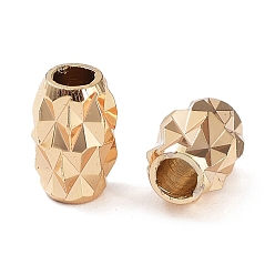 Золотой Латунная бусина с покрытием стойки, без кадмия и без свинца, долговечный, баррель, золотые, 8x4.5 мм, отверстие : 2 мм