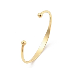 Золотой Ионное покрытие (IP) 304 браслеты-манжеты из нержавеющей стали для женщин, золотые, внутренний диаметр: 2-3/8 дюйм (6.1 см)