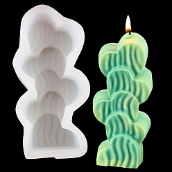 Cactus DIY Candle Silicone Molds, for Scented Candle Making, Cactus, 13x5x3cm