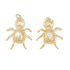 Настоящее золото 18K Латунные микро проложить кубического циркония подвески, обереги от насекомых, долговечный, без кадмия и без свинца, стойки покрытие, с целью перехода в кольце, реальный 18 k позолоченный, 24x20x6 мм, отверстие : 3.4 мм