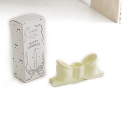 Желтый Подсвечник из гипса, бантом, желтые, 150x35x50 мм