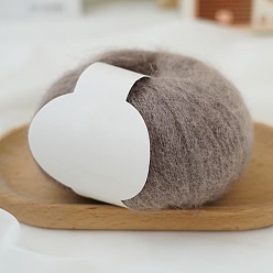 Розово-Коричневый Пряжа мохер, длинная шерстяная пряжа для вязания, для одежды шарфы свитера шали шапки, розово-коричневый, 20г/моток