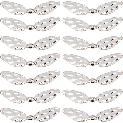 Античное Серебро 60 бусины из сплава шт., крыло, без кадмия, без никеля и без свинца, античное серебро, 11x42x5 мм, отверстие : 2 мм