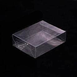 Rectangle Прозрачный пластиковый ящик для хранения из ПВХ, для подарочной упаковки, прямоугольные, 8.5x6.5x2.5 см
