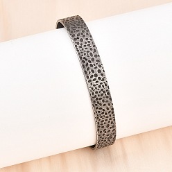 Античное Серебро 316 браслеты-манжеты из хирургической нержавеющей стали, античное серебро, 3/8 дюйм (1.05 см), внутренний диаметр: 2x2-5/8 дюйм (5.1x6.6 см)