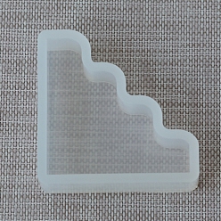 Fan Geometrische Baustein-DIY-Silikonformen in Lebensmittelqualität, zur Herstellung von Duftkerzen, Kreissektor Fächer, 10.2x10.2x3 cm, Innendurchmesser: 9x9x2.5 cm