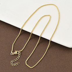 Настоящее золото 18K 1.5Мм латунные цепочки из пшеницы для женщин, стойки покрытие, долговечный, без свинца и без кадмия, реальный 18 k позолоченный, 17.95 дюйм (45.6 см)