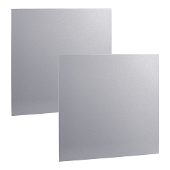Stainless Steel Color Steel Board, Square, Stainless Steel Color, 150x150x1.5mm