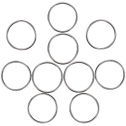 Нержавеющая Сталь Цвет 304 нержавеющей стали связывающий кольца, круглые кольца, твердый, не тускнеет, цвет нержавеющей стали, 56x3 мм, внутренний диаметр: 50 мм