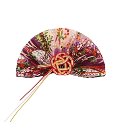 Индиго 2шт. бумажные вставки для торта, украшения карт, с бамбуковой палкой, вентилятор, индиговые, 50x100 мм