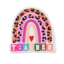 Фиолетовый Силиконовые фокусные шарики, радуга, фиолетовые, 28x27x7 мм, отверстие : 3 мм