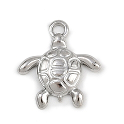 Нержавеющая Сталь Цвет Морские животные 304 подвески из нержавеющей стали, прелести черепахи, не тускнеет, цвет нержавеющей стали, 20x18x2.5 мм, отверстие : 1.9 мм