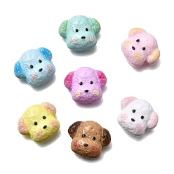 (52) Непрозрачная лаванда Непрозрачные акриловые бусины, собака, разноцветные, 13.5x16x6 мм, отверстие : 1.8 мм