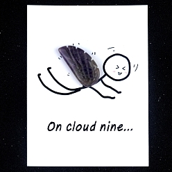 Аметист Украшение из резных фигурок из натурального аметиста, для домашнего украшения рабочего стола, Подарочная карта своими руками с вдохновением, крыло, 30x15 мм