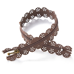 Верблюжий Нейлоновые кружевные закрытые молнии, для сумок-кошельков, верблюжие, 20 см