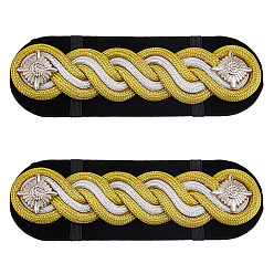 Желтый 1 пара эполет из сплава и полиэстера, звезда, желтые, 141x46.5x12 мм