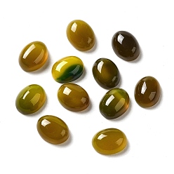 Натуральный Агат Природные кабошон агата, окрашенная и подогревом, овальные, 9x7x4 мм