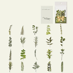 Нектар 20шт. самоклеящиеся наклейки в виде листьев для животных, Украшение дневника для фотоальбома своими руками, нектар, 85~88x8~62x0.1 мм