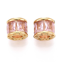 Фламинго 304 подвески из нержавеющей стали и стекла, колонка очарование, вакуумное покрытие pvd, реальный 18 k позолоченный, граненые, фламинго, 11.5x12.5~13.5x11~11.5 мм, отверстие : 6x5 мм