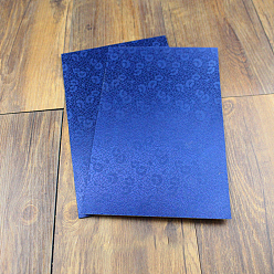 Королевский синий Обложки для книг с рисунком цветков сливы, аксессуары для переплета книг своими руками, прямоугольные, королевский синий, 21x14.8 см, а5, 10 простыни / мешок