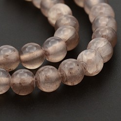 чертополох Окрашенные натуральные зеленые нефритовые бусы, круглые, чертополох, 12 мм, отверстие : 1.5 мм, около 32 шт / нитка, 15.74 дюйм