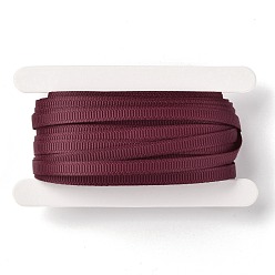 Indian Red Polyester Grosgrain Ribbon,  for DIY Handmade Craft, Gift Decoration, Indian Red, 1/4 inch(5mm), about 10.93 yards (10m)/card