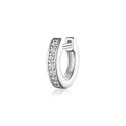 Серебро 925 серьги из серебра из серебра, с четким кубического циркония, серебряные, 12 мм