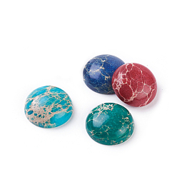 (52) Непрозрачная лаванда Природные кабошонов Regalite, полукруглый, разноцветные, 20x7 мм