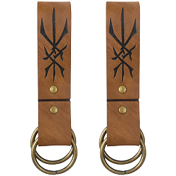 Перу Пряжки для ремней из искусственной кожи, античная бронза, Перу, 175x33x14 мм