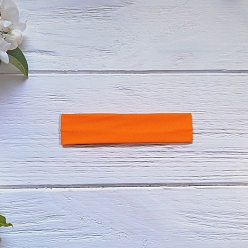 Оранжевый Повязки для волос из молочного шелка, мягкая толстая повязка на голову, оранжевые, 200x50 мм