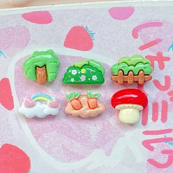 (52) Непрозрачная лаванда Непрозрачные кабошоны из смолы, разнообразные, разноцветные, 8~12x12~15x5.5~7 мм