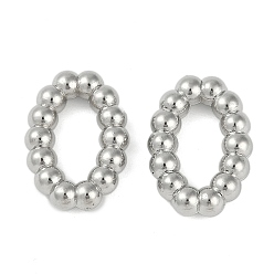 Платина Пластиковые соединительные кольца ccb, овальные, платина, 21x14.5x4 мм, отверстие : 7x13 мм
