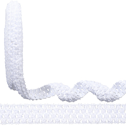 Белый 10м эластичные полиэстеровые ленты детские повязки на голову, аксессуары для волос, белые, 1 дюйм (25 мм), около 10.94 ярдов (10 м) / комплект