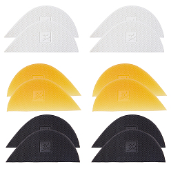 (52) Непрозрачная лаванда 12шт. 3 цвета, синтетическая резина, противоскользящая подошва, наклейки, нижние ручки обуви, разноцветные, 92x40x6.8 мм, 4 шт / цвет