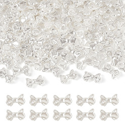Bowknot 200 шт. бусины из искусственного жемчуга из АБС-пластика, бантом, 9x15x3.5 мм, отверстие : 2 мм