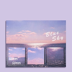 Cloud Милый квадратный блокнот для заметок, наклейки с наклейками, для офисного школьного чтения, облако, 60x60 мм, 60 листы/книга