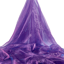 Pourpre Tissu en gaze de polyester, pour les accessoires vestimentaires, pourpre, 6000x1500x0.2mm