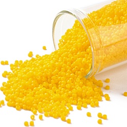 (42BF) Opaque Frost Sunshine Круглые бусины toho, японский бисер, (42 bf) непрозрачный морозный солнечный свет, 15/0, 1.5 мм, отверстие : 0.7 мм, Около 15000 шт / 50 г