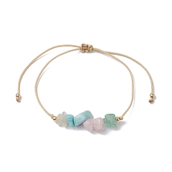 Смешанные камни Браслеты из плетеных бусин из натуральных смешанных драгоценных камней, внутренний диаметр: 3/8~3 дюйм (0.9~7.5 см)