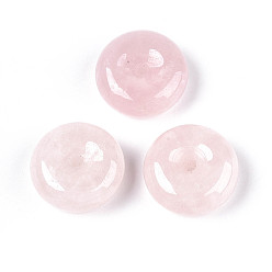Розовый Кварц Природного розового кварца подвески, пончик, 18~18.5x7~8.5 мм, отверстие : 2~2.5 мм