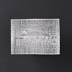 Word Clear Acrylic Soap Stamps with Big Handles, DIY Soap Molds Supplies, Word, 57x30x41mm
